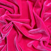 Princess HOT PINK Polyester Stretch Velvet Fabric for Bows, Top Knots, Head Wraps, Scrunchies, Clothes, Costumes, Crafts