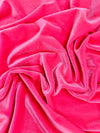 Princess NEON PINK Polyester Stretch Velvet Fabric for Bows, Top Knots, Head Wraps, Scrunchies, Clothes, Costumes, Crafts