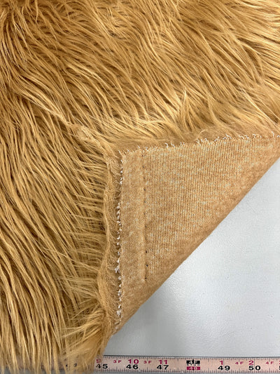 Eden DARK CAMEL 2 Inch Long Pile Soft Faux Fur Fabric by the Yard - 10005