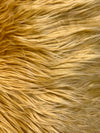 Eden DARK GOLD Shaggy Long Pile Soft Faux Fur Fabric for Fursuit, Cosplay Costume, Photo Prop, Trim, Throw Pillow, Crafts