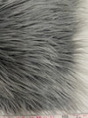 Eden GREY Shaggy Long Pile Soft Faux Fur Fabric for Fursuit, Cosplay Costume, Photo Prop, Trim, Throw Pillow, Crafts