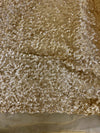 Leila MATTE GOLD Sequins on GOLD Mesh Fabric by the Yard