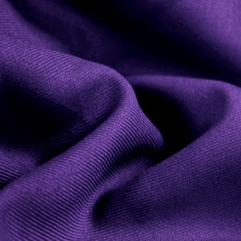 Delaney BRIGHT PURPLE Polyester Gabardine Fabric by the Yard for Suits, Overcoats, Trousers/Slacks, Uniforms