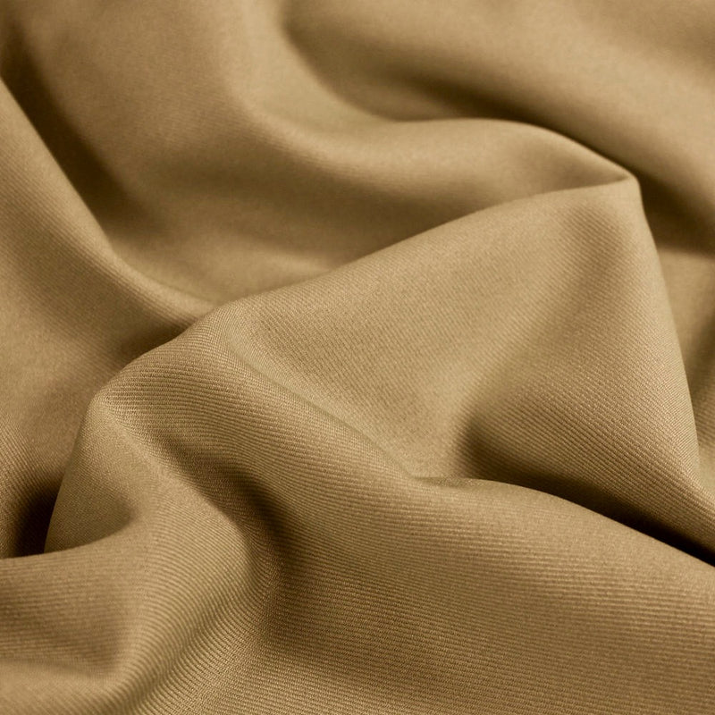 Delaney CAMEL Polyester Gabardine Fabric by the Yard for Suits, Overcoats, Trousers/Slacks, Uniforms