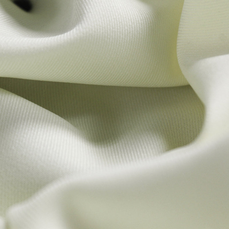 Delaney CREAM Polyester Gabardine Fabric by the Yard for Suits, Overcoats, Trousers/Slacks, Uniforms