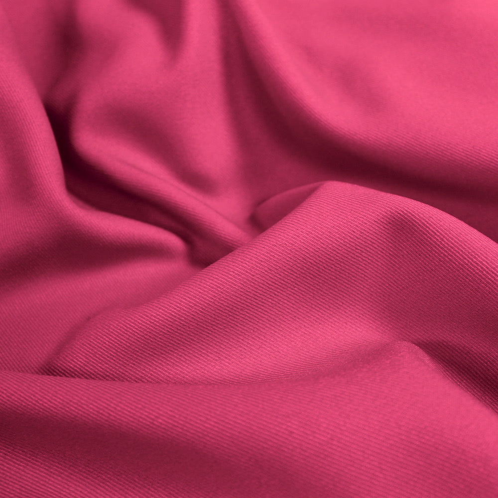 Delaney FUCHSIA Polyester Gabardine Fabric by the Yard for Suits, Overcoats, Trousers/Slacks, Uniforms