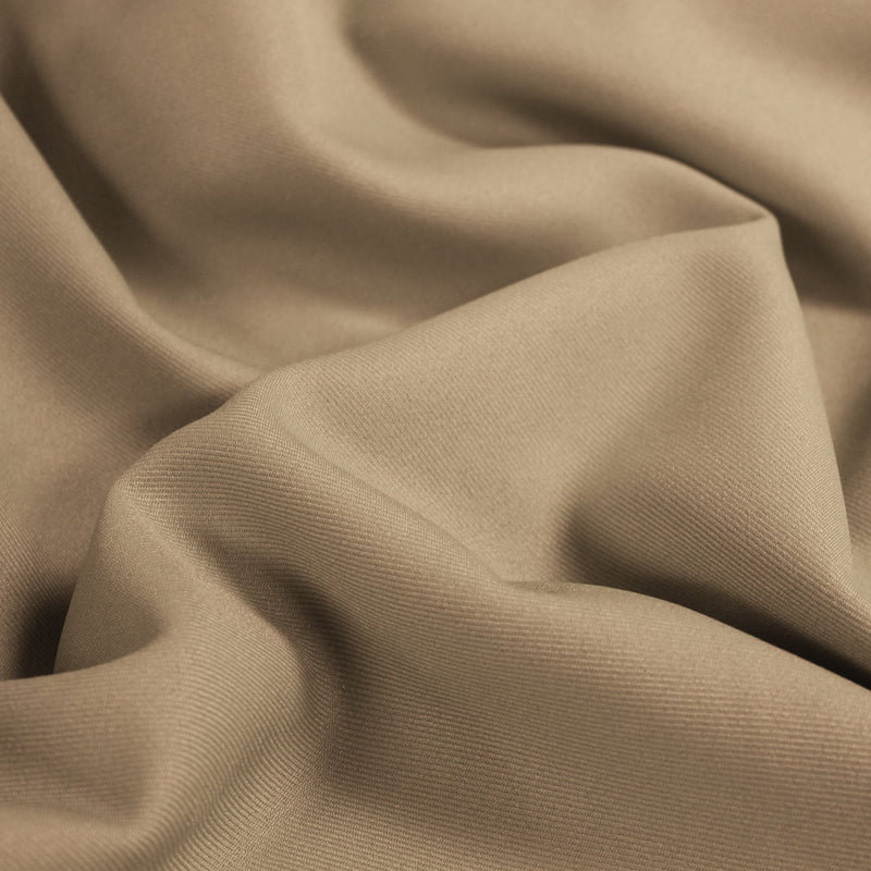 Delaney KHAKI Polyester Gabardine Fabric by the Yard for Suits, Overcoats, Trousers/Slacks, Uniforms