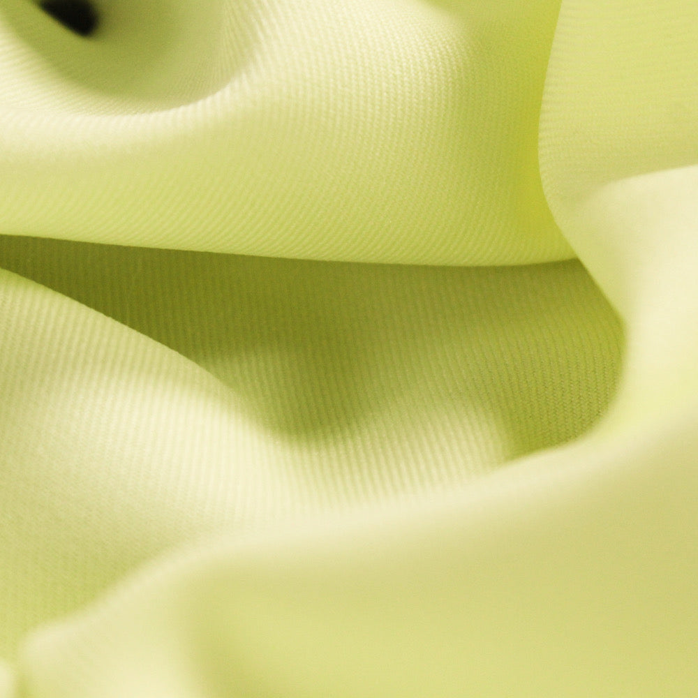 Delaney LIGHT YELLOW Polyester Gabardine Fabric by the Yard for Suits, Overcoats, Trousers/Slacks, Uniforms
