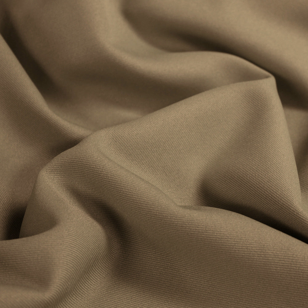 Delaney TAUPE Polyester Gabardine Fabric by the Yard for Suits, Overcoats, Trousers/Slacks, Uniforms
