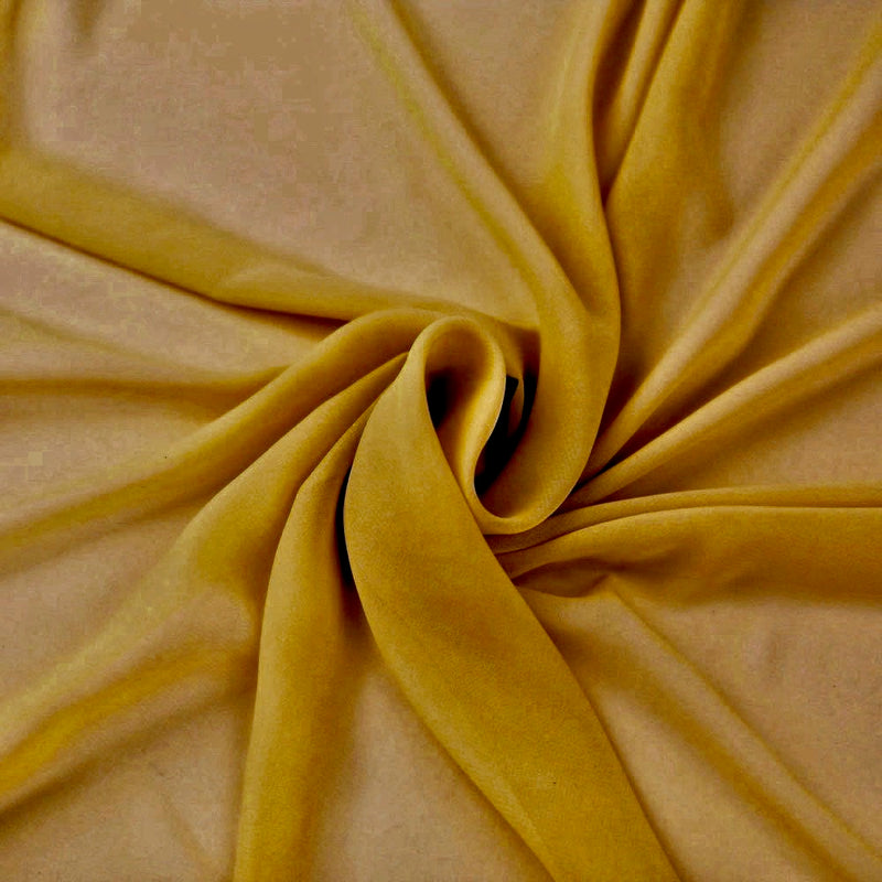 Danielle DARK GOLD Polyester Hi-Multi Chiffon Fabric by the Yard