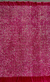 Stephanie IRIDESCENT FUCHSIA Overlap Sequins on FUCHSIA Stretch Velvet Fabric