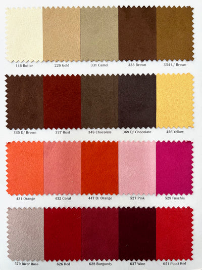 Giana Faux Suede Polyester Microsuede Fabric by the Yard