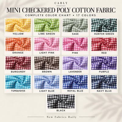 Carly mini gingham poly cotton fabric — image 2