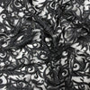 Eloise BLACK Scroll Embroidery on Mesh Royalty Heavy Lace Fabric by the Yard - 10007