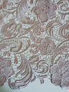 Maggie LIGHT MAUVE Guipure Venice Heavy Lace Fabric by the Yard - 10019