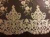 Teagan GOLD Damask Design Embroidered on Mesh Lace Fabric by the Yard - 10027