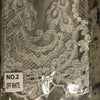 Elise IVORY Polyester Corded Floral Embroidery on Mesh Lace Fabric by the Yard - 10029