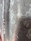 Juliet SILVER Floral Brocade Chinese Satin Fabric by the Yard - 10053
