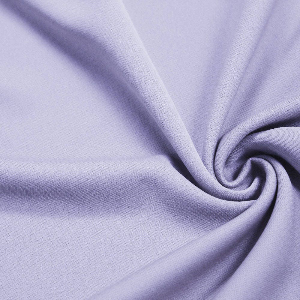 Evie LILAC Polyester (Not Neoprene) Scuba Double Knit Fabric by the Yard - 10021