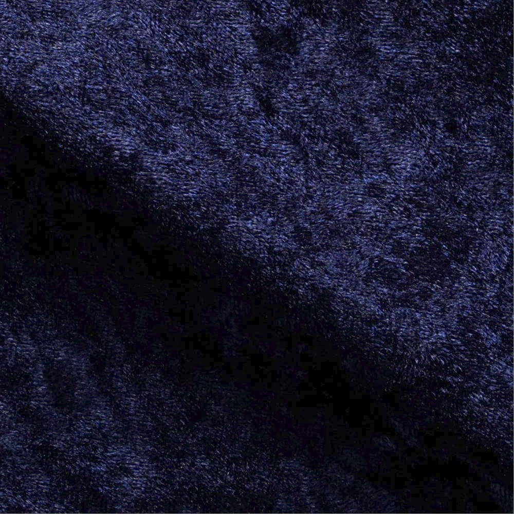Mya NAVY BLUE Non-Wrinkle Mechanical Stretch Polyester Panne Velvet Fabric by the Yard - 10015