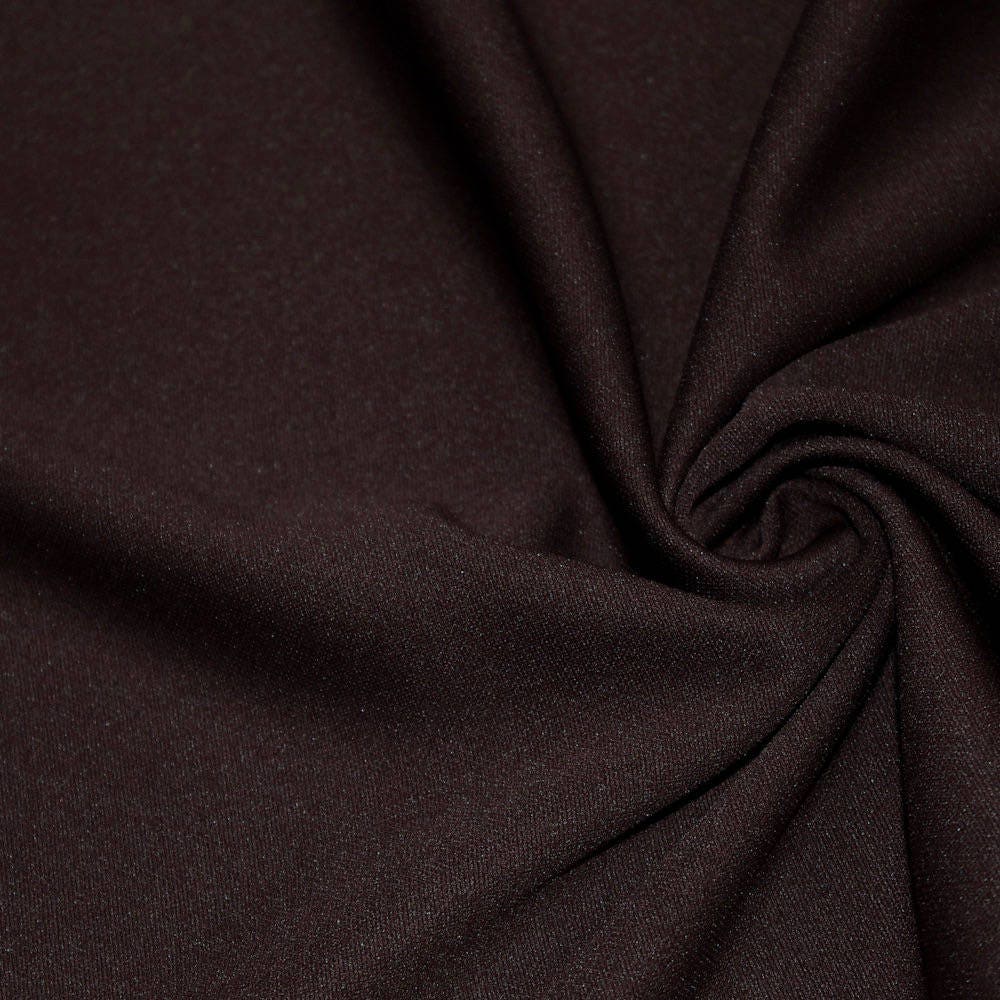 Evie BROWN Polyester (Not Neoprene) Scuba Double Knit Fabric by the Yard - 10021