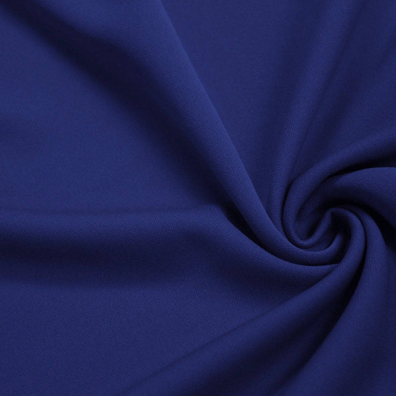 Evie ROYAL BLUE Polyester (Not Neoprene) Scuba Double Knit Fabric by the Yard - 10021