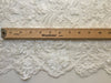 Diana IVORY Polyester Corded Floral Embroidery on Mesh Lace Fabric by the Yard - 10064