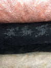 Joanna BLACK Maze Sequins Embroidered Dots on Mesh Lace Fabric by the Yard - 10074