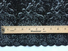 Joanna BLACK Maze Sequins Embroidered Dots on Mesh Lace Fabric by the Yard - 10074