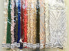 Sabrina DARK CHAMPAGNE Faux Pearls Beaded Lace Embroidery on Mesh Fabric by the Yard - 10098