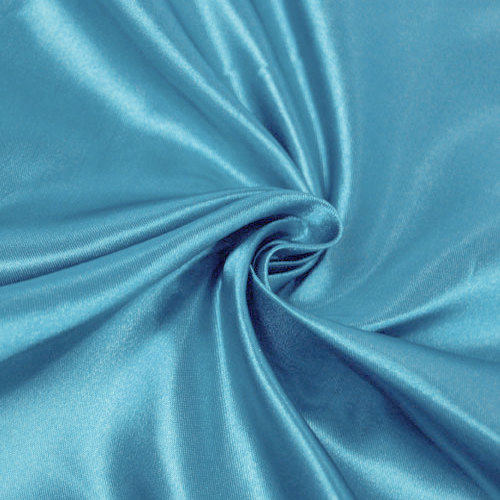 Eliza TURQUOISE Shiny Heavy Bridal Wedding Satin Fabric by the Yard - 10009