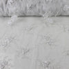 Andrea WHITE 3D Floral Matte Corded Embroidery on Mesh Lace Fabric by the Yard - 10016