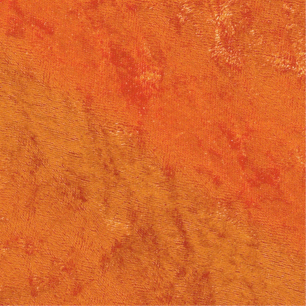 Mya ORANGE Non-Wrinkle Mechanical Stretch Polyester Panne Velvet Fabric by the Yard - 10015