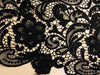 Maggie BLACK Guipure Venice Heavy Lace Fabric by the Yard - 10019
