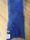Brianna ROYAL BLUE Polyester Floral Embroidery with Sequins on Mesh Lace Fabric by the Yard - 10020