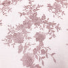 Teagan MAUVE Damask Design Embroidered on Mesh Lace Fabric by the Yard - 10027