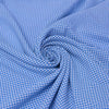 Keira TURQUOISE Mini Checkered Polyester Poplin Fabric by the Yard - 10048