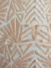 Gia LIGHT PEACH Geometric Sequins on Mesh Lace Fabric by the Yard - 10101