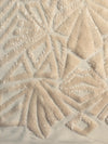 Gia LIGHT BLUSH PEACH Geometric Sequins on Mesh Lace Fabric by the Yard - 10101