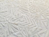 Gia WHITE Geometric Sequins on Mesh Lace Fabric by the Yard - 10101