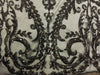 Esmeralda BLACK Sequins on Mesh Lace Fabric by the Yard - 10102