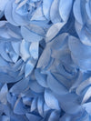 Maci LIGHT BLUE 3D Floral Polyester Satin Rosette on Mesh Fabric by the Yard - 10057