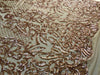 Phoebe DARK KHAKI Sequins on Mesh Lace Fabric by the Yard - 10062