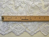 Diana WHITE Polyester Corded Floral Embroidery on Mesh Lace Fabric by the Yard - 10064