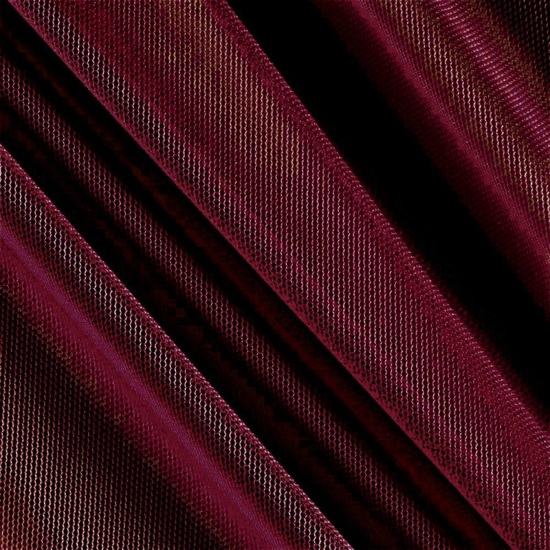 Katie BURGUNDY English Netting Fabric by the Yard - 10067