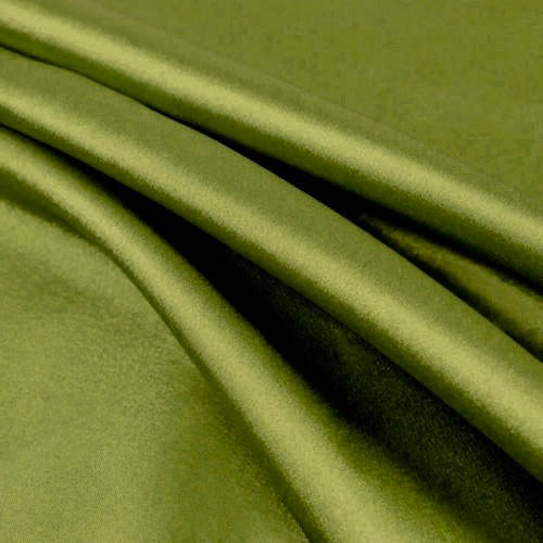 Payton LIGHT OLIVE Faux Silk Minimal Stretch Charmeuse Satin Fabric by the Yard - 10017