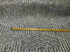 Thea SILVER GREY Geometric Sequins Diamond & Stripes on Mesh Lace Fabric by the Yard - 10026