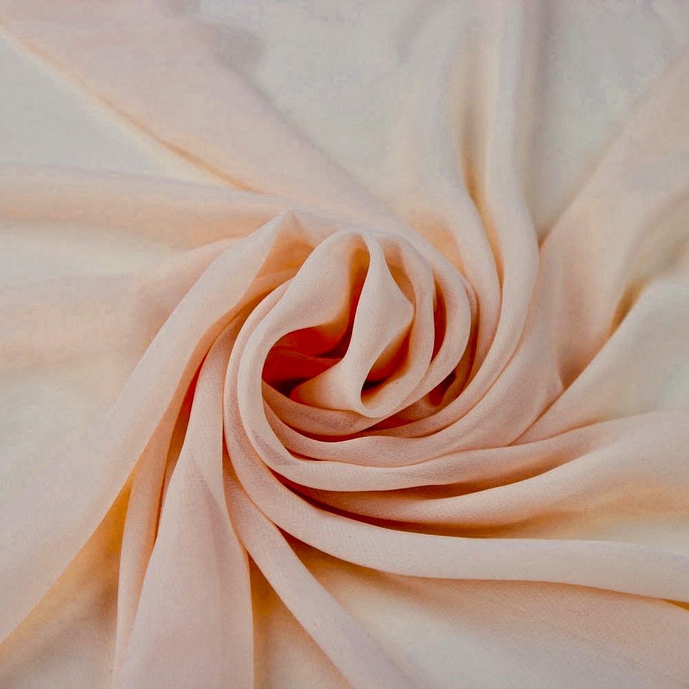Danielle LIGHT PEACH-B Polyester Hi-Multi Chiffon Fabric by the Yard - 10075