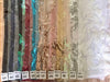 Miranda SILVER Vines and Leaves Sequins on WHITE Mesh Lace Fabric by the Yard - 10061