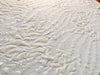 Miranda OFF WHITE Vines and Leaves Sequins on WHITE Mesh Lace Fabric by the Yard - 10061